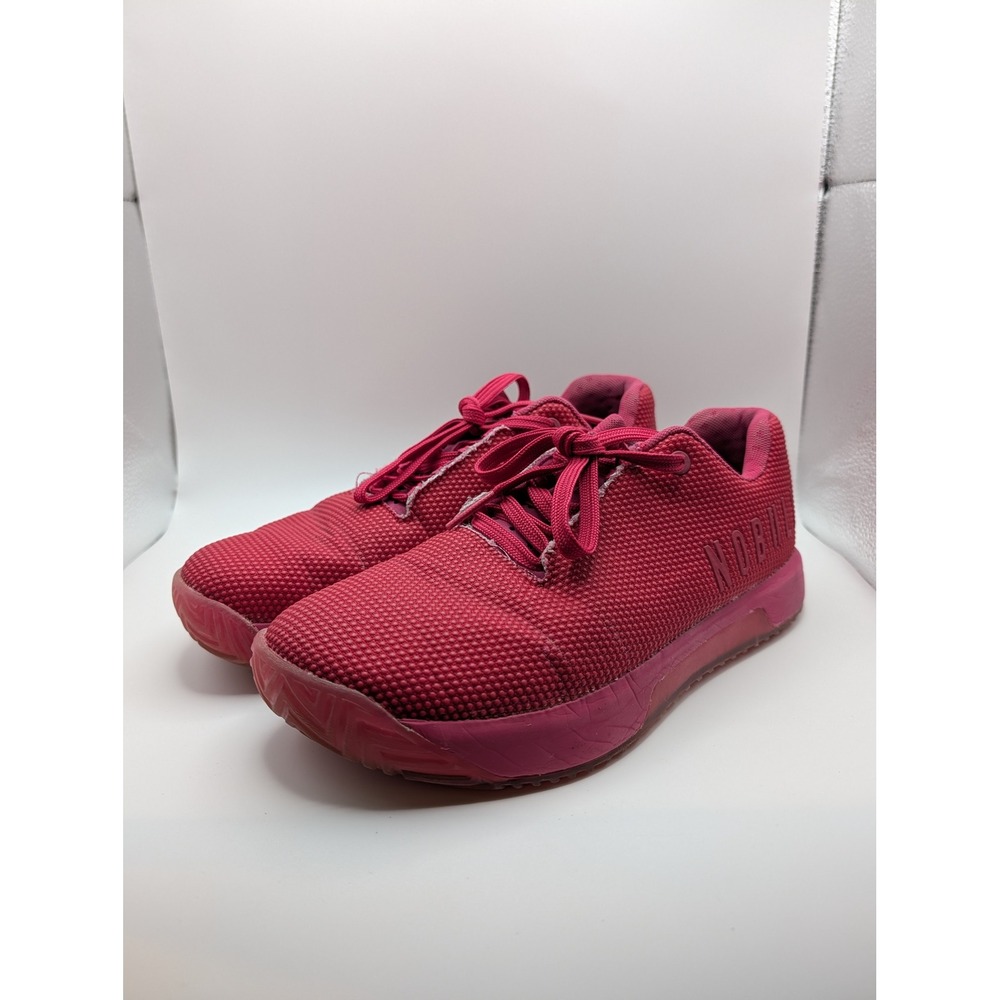 NOBULL CrossFit Trainer Womens 8.5 Berry Pink SuperFabric Training Shoes Sneaker